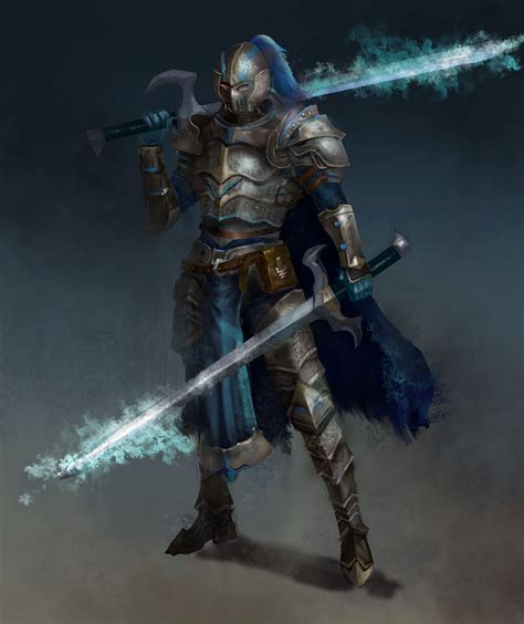 This progect look so cool ! ArtStation - Sealed magic armor warrior, jay yang | Magic armor, Fantasy character design ...