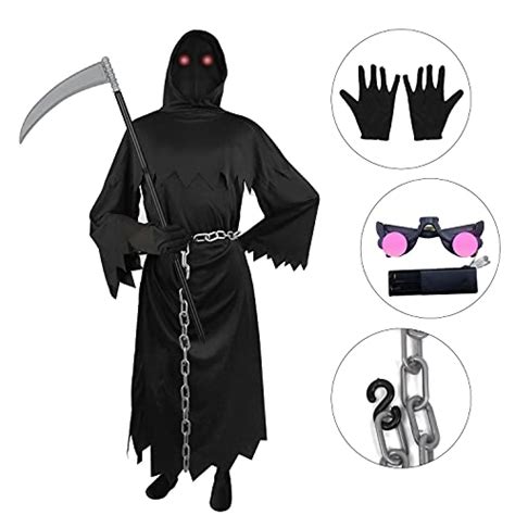 Sunyplay Halloween Grim Reaper Costume For Kidsdeluxe Halloween