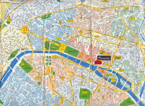 Printable Tourist Map Of Paris France Printable Maps Images