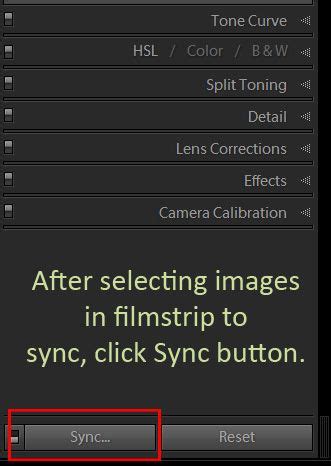 Yes you can, and in this video i answer a viewers. How to Use Lightroom Sync (Sync Edits on Multiple Images ...