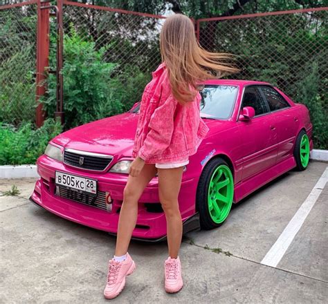 Jdm Girls Rap Wallpaper Car Girl Modified Cars Toyota Glamour