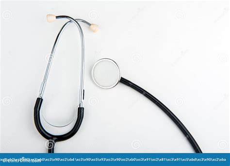 Stethoscope Closeup Examination In The Clinic Medical Diagnosis Stock