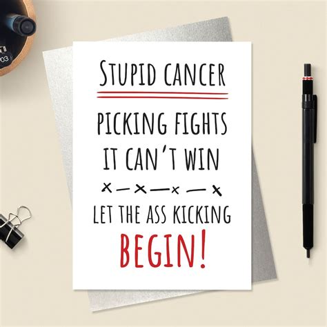 Cancer Card Cancer Encouragement Card Etsy