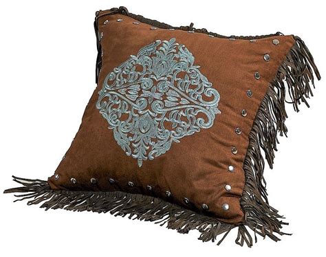 Our collection of cushions and blankets features a. Western Throw Pillow - Western Accent Pillow w/ Studs ...