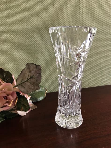 Vintage Lenox Fine Crystal Bud Vase Crystal Star Vase Crystal Flower
