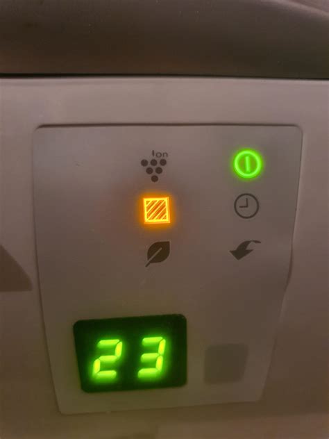 This yellow/orange light turned in tonight in my sharp ac and I don't