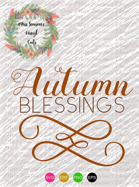 autumn blessings svg png dxf eps 124830 cut files design bundles