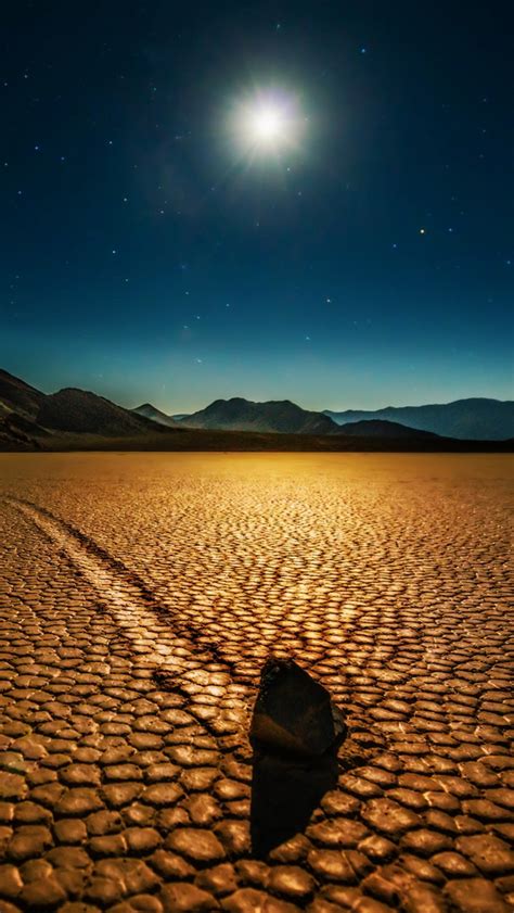 Desert Night Landscape Iphone Wallpapers Free Download