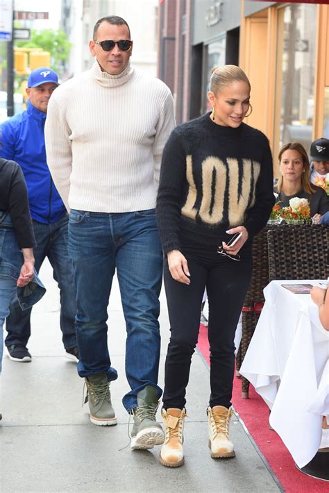 Jennifer Lopez Alex Rodriguez Coordinated Couples Style Work Boots