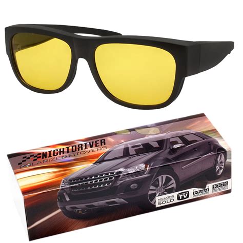 Night Driving Polarized Fitover Sunglasses Unisex Glasses Polar With Case