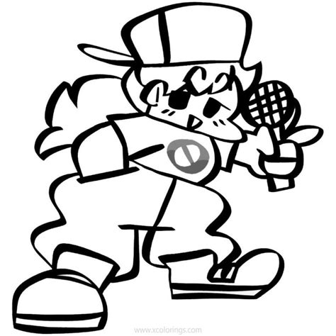 Friday Night Funkin Coloring Pages by joelymoley - XColorings.com