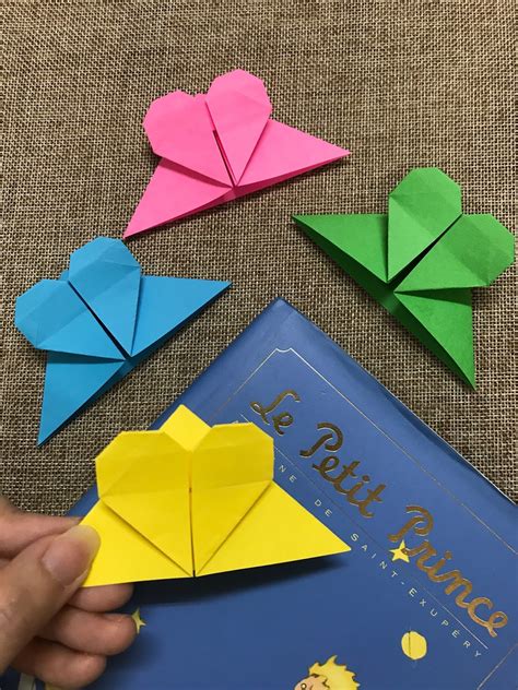 Tutorial 9 Origami Heart Bookmark The Idea King