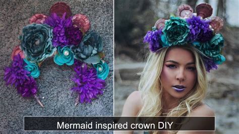 Diy Mermaid Crown Youtube
