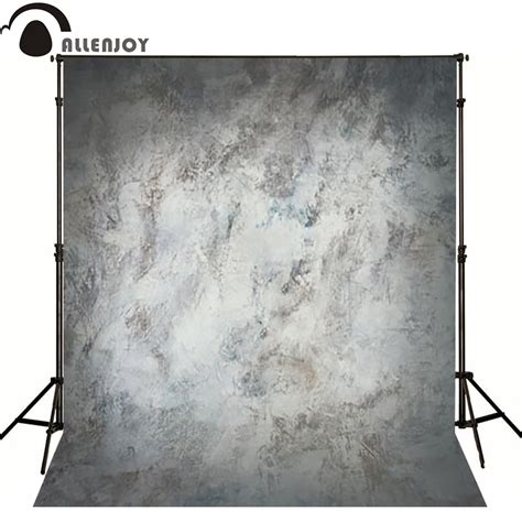 Allenjoy Thin Vinyl Cloth Photography Backdrop Gray Indoor Photography