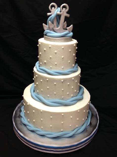 Nautical Themed Wedding Cake Delivered Today To Oakmont Yacht Club
