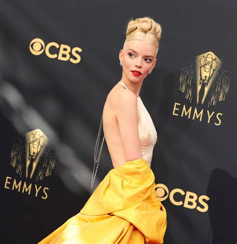 anya taylor joy brought glowing beauty—and the perfect red lipstick—to the emmys 2021 vogue