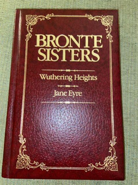 Book Bronte Sisters Wuthering Heights Jane Eyre Leather Bound Isbn