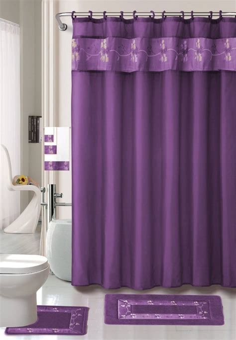Brown And Purple Shower Curtain