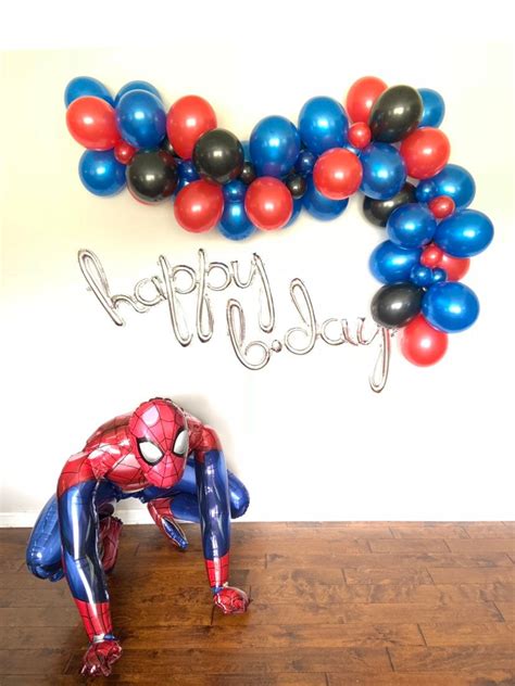 Superhero Balloon Garland Diy Kit Superhero Birthday Balloon Garland