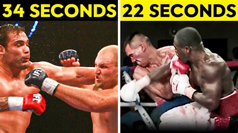 8 Fastest Knockouts In Boxing Youtube