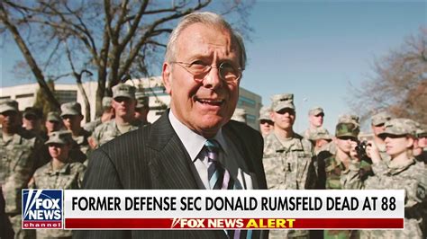 Former Defense Secretary Donald Rumsfeld Dead At 88 Fox News Video