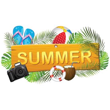 Creative Summer Board With Summer Elements, Summer, Summer Board, Summer Collection PNG and ...