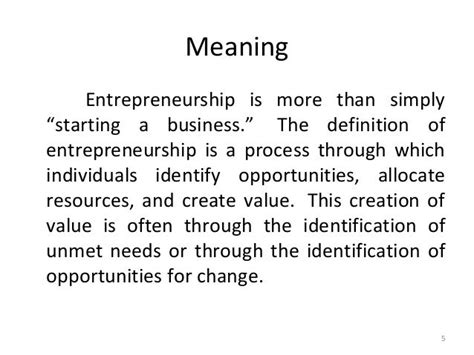 Definition For Entrepreneurs