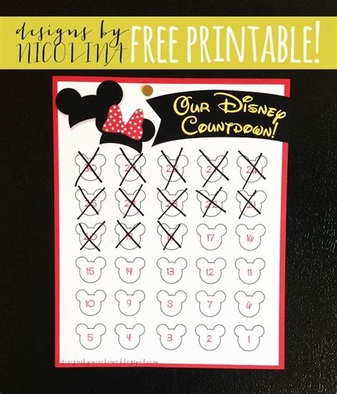 Disney World Countdown Calendar Kylie Minetta