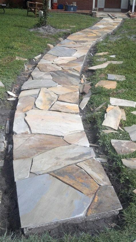 How To Install Flagstone Patio Engineering Discoveries Flagstone