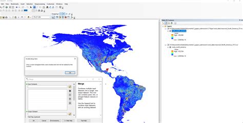 Arcgis Desktop Spatially Merging Two Netcdf Raster Layers Into One