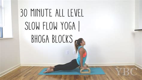 Minute Slow Flow Yoga Class With Blocks YOGABYCANDACE
