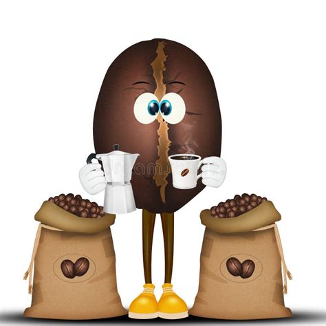 Funny Coffee Bean Stock Illustrations 1203 Funny Coffee Bean Stock
