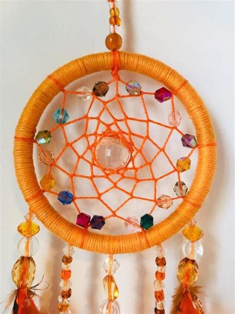 Rainbow Mobile Dream Catcher Recycled And New Materials Handmade