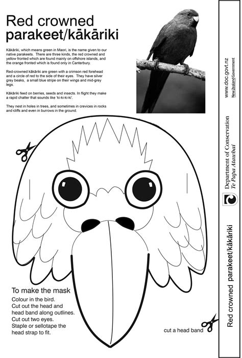 Free Printable Bird Mask Templates Printable Templates