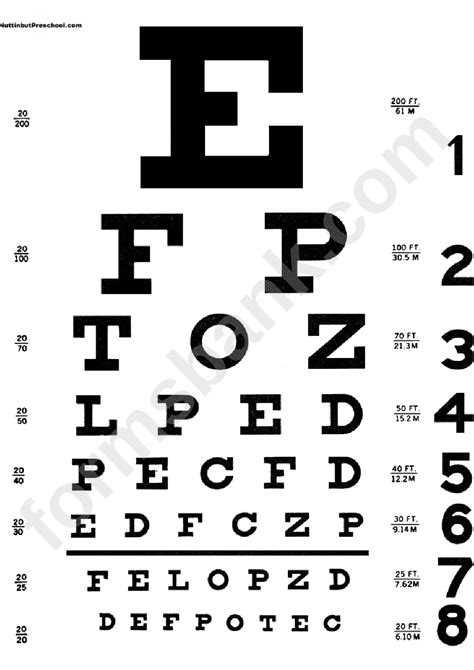 Printable Eye Exam Form Printable Forms Free Online