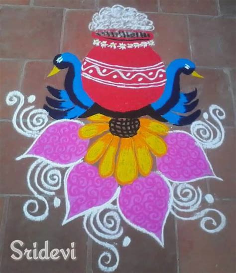 Check out more about pongal rangoli designs, in the pulli (dots) are arranged in a specific sequence, which is joined to make the particular kolam design. 20+ Best Pongal Kolam Designs and Sankranti Rangoli ...