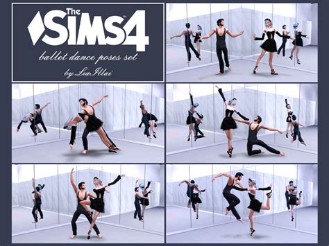 Leaillais Ts4 Ballet Dance Poses Set X5 Dance Poses Poses Sims 4