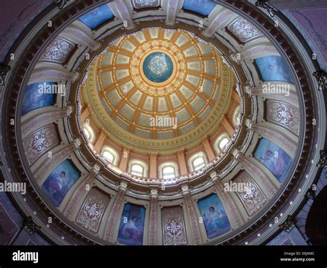 Interior Of Michigan State Capitol Stock Photo Alamy