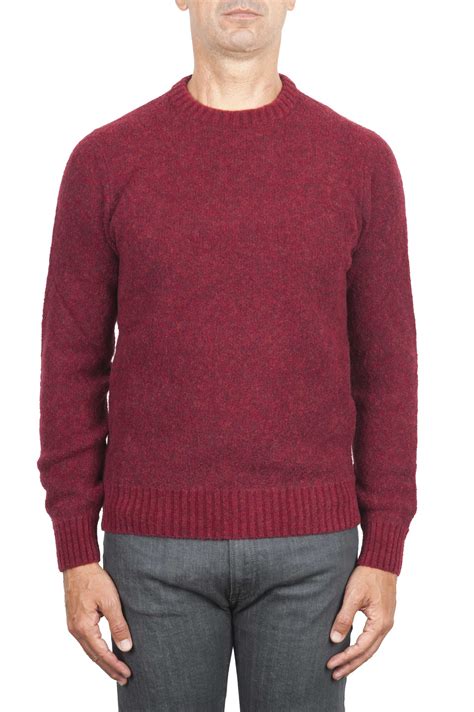 Red Boucle Sweater