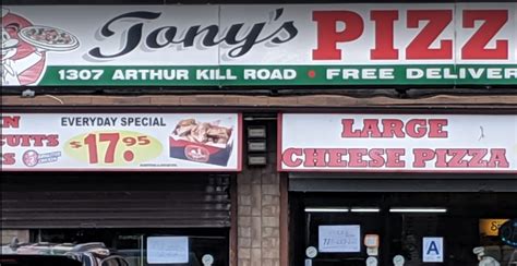 Tonys Pizza Restaurant In Staten Island Official Menus And Photos