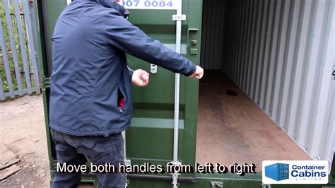 How To Open Shipping Container Doors Youtube