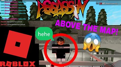 How To Get On Top Of Assassins Lobby Map Glitch First Roblox Video