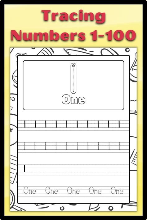 Number Tracing Worksheet 1 100 Preschool Printable Numbers Worksheet