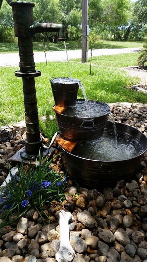 Bucket Diy Water Fountain Ideas Homemydesign