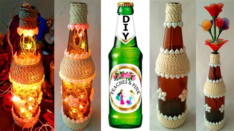 Diy Beverage Beer Bottle Lamp Making Tutorial How To Make Flower Vase