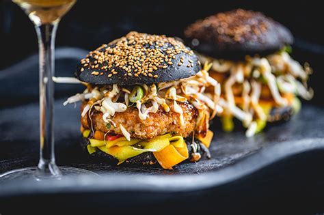 Prawn Burger With Spicy Atjar Vegetable Pickle Recipes