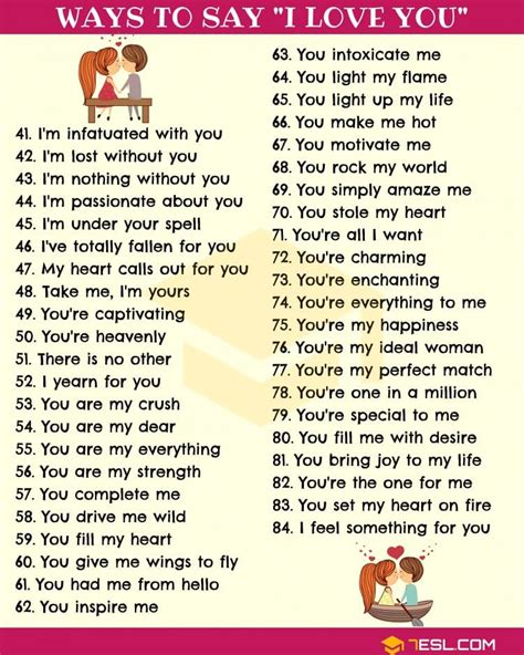 Cute Ways To Say I LOVE YOU