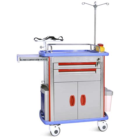 Hospital Emergency Trolley For Patient Abs Medical Device Emergency