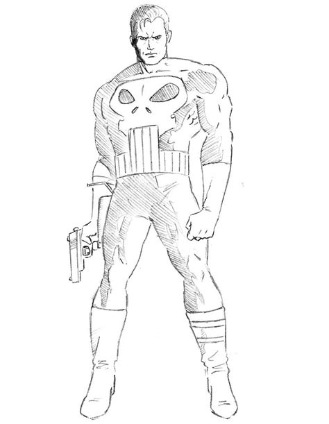 How To Draw The Punisher
