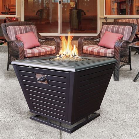 If a natural gas line runs to your fire pit, it will need to be appropriately regulated to supply the burner. Sunbeam Pyramid Steel Propane/Natural Gas Fire Pit Table ...